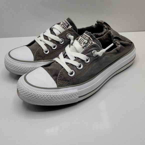 Converse All Star Shoes Womens Size 7 Shoreline Low Top grey white Sneakers - Picture 1 of 6